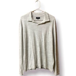 Lucky Brand Long Sleeve Wool Polo Shirt